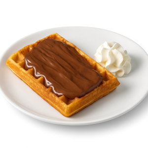 Gofre con chocolate